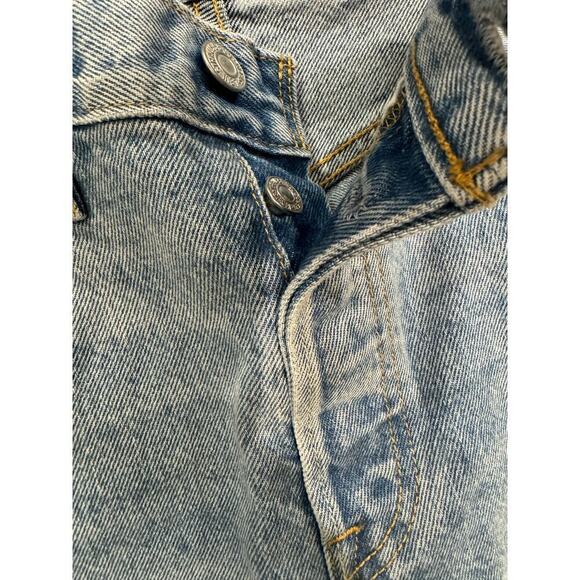 Levi's 501 $128 Side Studded Bling Light Wash Jeans Size 27 NWOT - Picture 3 of 6